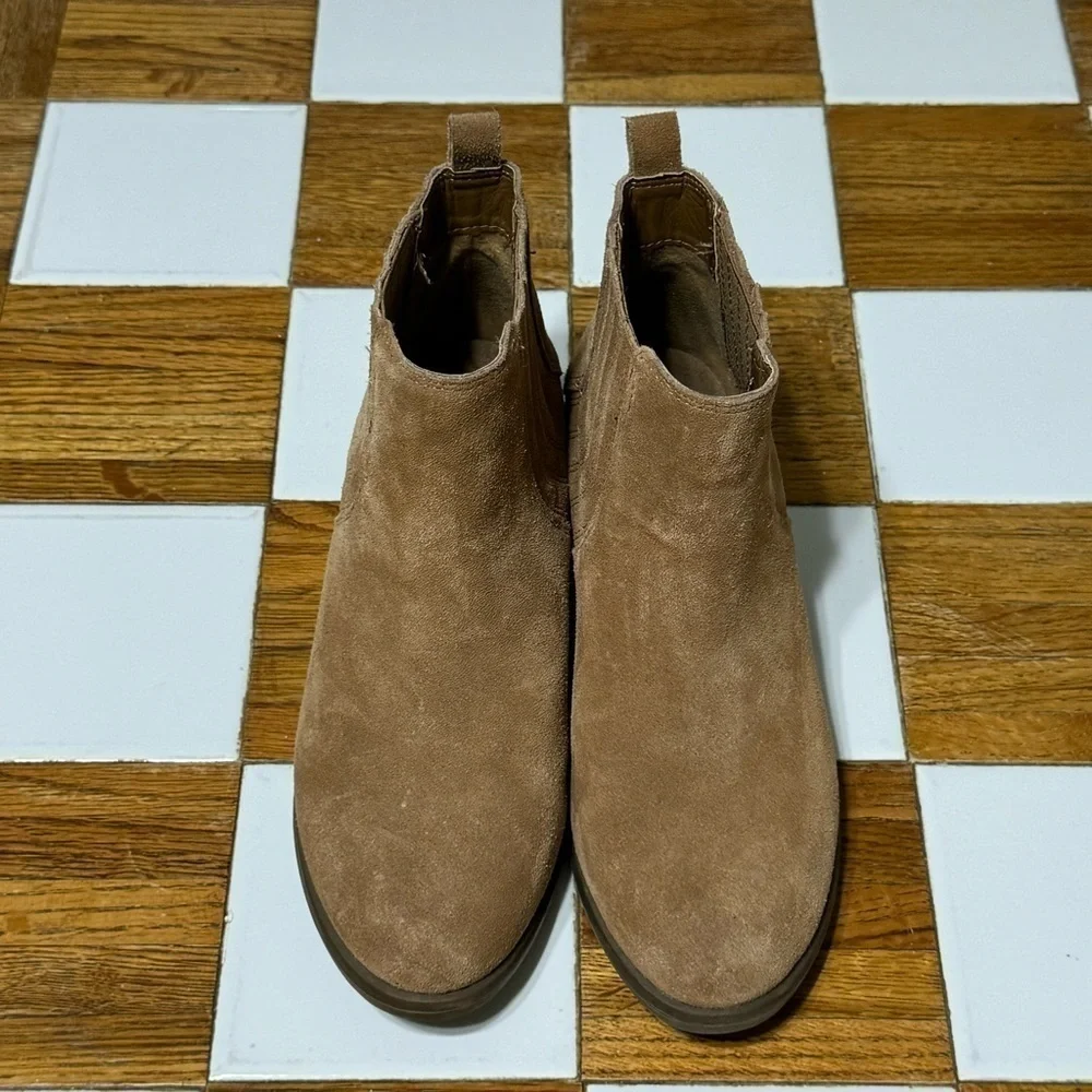 Franco Fortini Darcie Suede/Leather Slip On Ankle Booties Size 6 Women